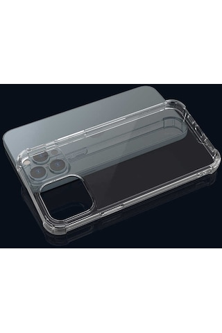Apple Uyumlu iPhone 13 Pro Max Uyumlu Zore Nitro Anti Shock Silikon-renksiz Renksiz -