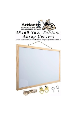 Artlantis Duvara Monte Beyaz Yazı Tahtası 45 x 60 CM