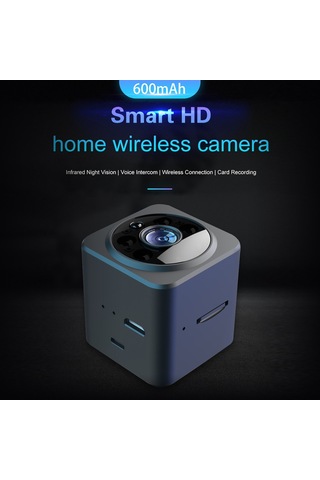 Akıllı Hd Kablosuz Ev Kamerası 600mah Kızılötesi Gece Görüşü Sesli İnterkom Kablosuz Bağlantı Kart Kaydı