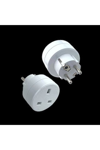 İngiliz Dişi Türk Erkek Fişli Seyahat Adaptörü Çevirici Priz Dönüştürücü