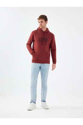 Regular Fit Erkek Sweatshirt Turuncu