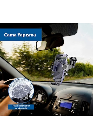 Ally A145 Araç İçi Torpido Üstü Telefon Tutucu Siyah