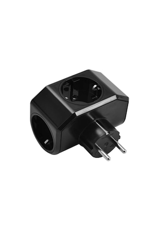 Viko Yonca Plus Üçlü Topraklı Priz Siyah - 90303004