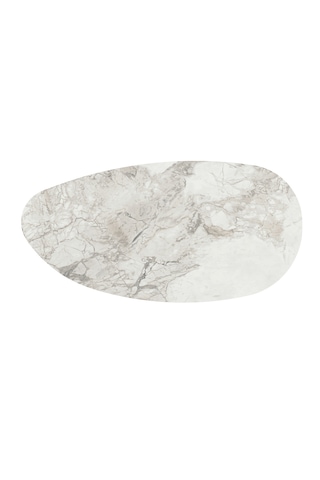 Nora Mdf Ahşap Orta Sehpa - Beyaz Mermer Desen