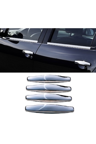 Dacia Duster 2008-2012 Arası Krom Kapı Kolu 4 Kapı P.çelik