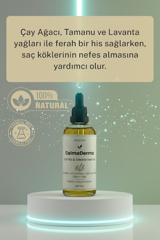 Calmaderma Kepek & Ferahlık 100 Ml - Çay Ağacı & Tamanu Saç Bakım Yağı