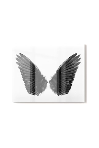 Premium Mutfak Cam Ocak Arkası Koruyucu Tezgah Ankastre Arkası Koruyucu 50x60cm Melek Kanadı