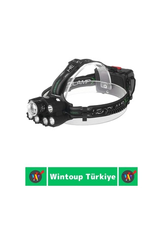 Profesyonel Kamp Balıkçı Deprem Güçlü Işık 8 Mod Yüksek Mesafeli Güçlü Kafa Lambası Çok Renkli