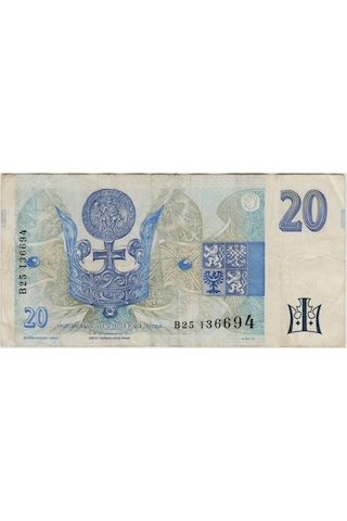 Çekya 20 Koruna 1994 Çok Temiz.