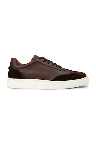 Deery Erkek Kahverengi Hakiki Deri Sneaker Ayakkabı - 04407mkhve01