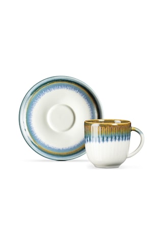 Madame Coco Hiver 2 'li Kahve Fincan Seti Fınc000000005490ml-mavi/yeşil