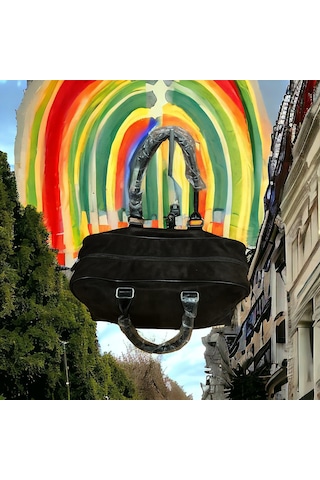 Carolina Herrera Unısex Hostes Valiz Seyahat Tatil Spor El-çantası-genişlik-42-derinlik-27-cm 4124134