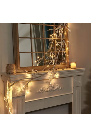 Uzaktan Huş Ağacı Işık Dize İle 48 Led Rattan Şube Işık 8 Mod Su Geçirmez Bükülebilir Şekil Oda Dekorasyon Sanat Işık, 1.8 M