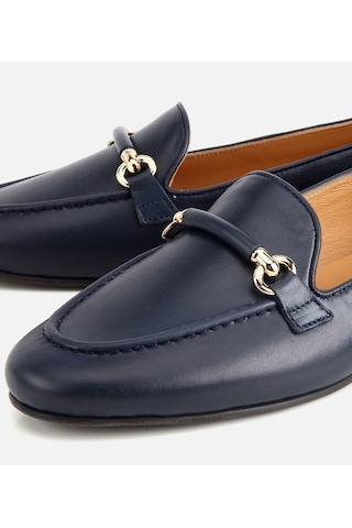 Hotiç Kadın Deri Lacivert Toka Detaylı Klasik Loafer 01ayh321340a680 01ayh321340a680 Lacivert