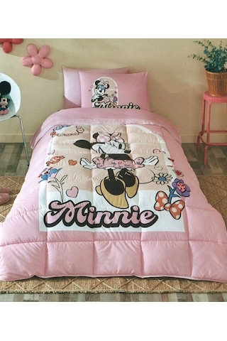 Özdilek Lisanslı Tek Kiş.çocuk Uykuseti-minnie Mouse Garden Pembe Pembe