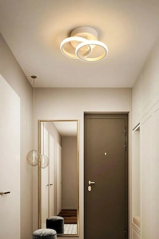 Jolly Beyaz Renk Salon - Mutfak - Hol Beyaz Led 2 Li Avize Beyaz