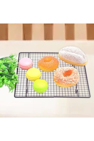 Homyl Soğutma Rafı Izgarası Tel Raf Pişirme Aracı Yapışmaz Gosterildigi Gibi