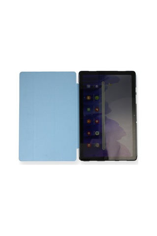 Galaxy T970 Tab S7 Plus 12.4 Kılıf Tablet Smart Kılıf - Mavi Diğer