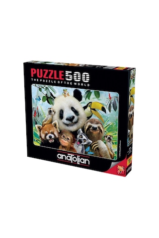 Anatolian Hayvanat Bahçesi Selfie 500 Parça Puzzle zoo Selfie