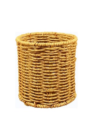 Rattan Mutfak Kaşıklık Düzenleyici Organizer Kahverengi