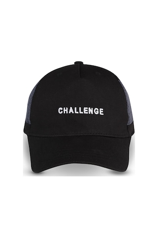 Civil Boys Challenge Nakış 10-13 Yaş Çocuk Erkek Kep Şapka - Siyah