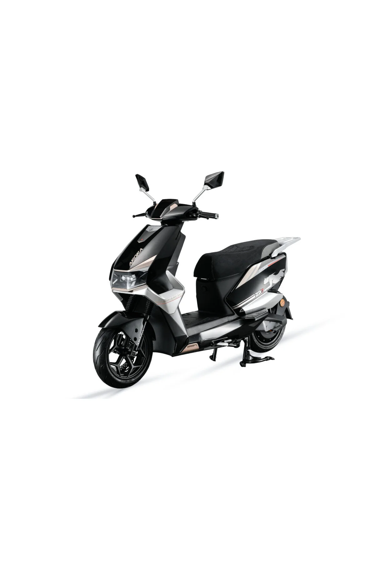 Arora ZR7 Elektrikli Motosiklet Grafen Akülü Gri - Siyah