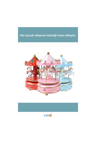 Renkli Atlı Karınca Müzik Kutusu Şık Dekoratif Hediye