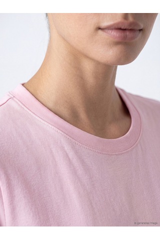 Lcwaıkıkı Basic Pembe Bisiklet Yaka Slim Fit Kadın Body