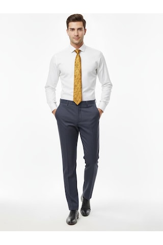 Presto Erkek Slim Fit Armürlü Pantolon Lacivert 3181-200 Lacivert
