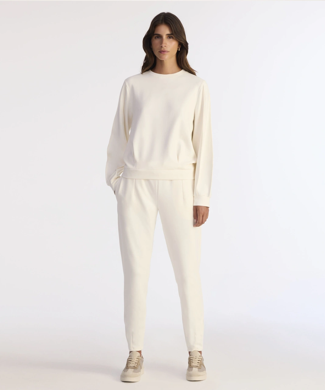 Yargıcı Regular Bisiklet Yaka Uzun Kol Sweatshirt 25kksw9013l 006 Ekru