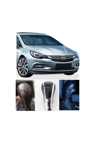Opel Astra K Otomatik Vites Topuzu Kılıfı El Yapımı Hakiki Der