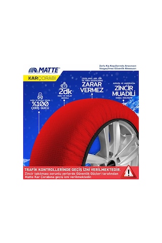 Matte Kar Çorabı Active Series Kırmızı Medium