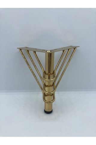 Metal, 12 Cm Gold Kaplama , Koltuk,baza Mobilya Ayağı 4 Adet