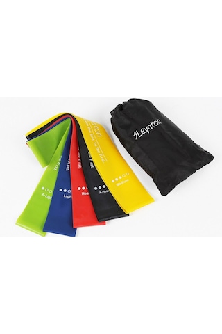 Leyaton Latex Aerobik ve Yoga Bandı 5'li