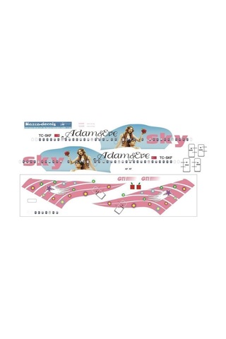 Nazca Decals Sky001 1/144 Ölçek, Sky B737-400 Special