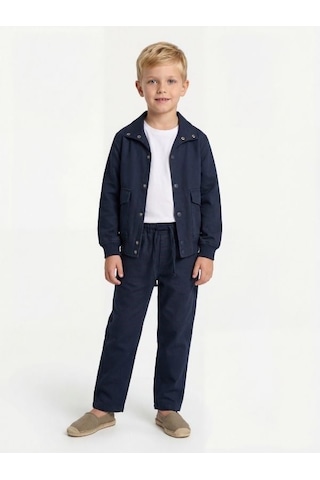 Zekids Erkek Çocuk Tasarım Pantolon-17166 Lacivert
