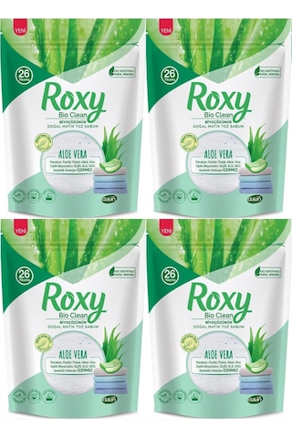 Dalan Roxy Bio Clean Matik Sabun Tozu 800GR Aloe Vera (4 Lü Set)