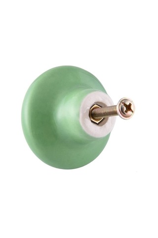 Yuvarlak Porselen Düğmeler, Mobilya Düğmeleri, Çekmece Düğmeleri, Dolap Düğmeleri, Seramik Kulplar, Dekor, Antika Yaylı Çekmece, Şifonyer, Kapı Yeşil