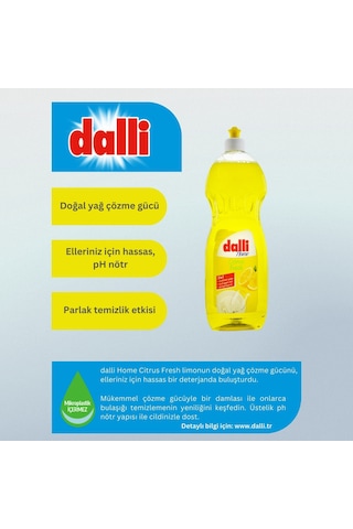 Dalli Elde Yıkama Sıvı Bulaşık Deterjanı Limonlu 1 L