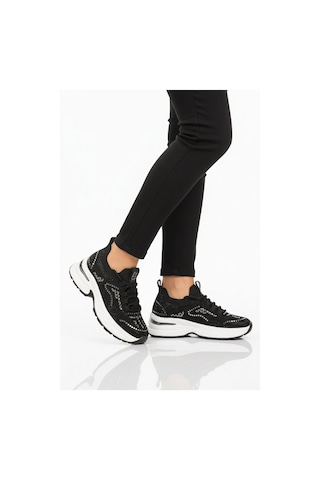Guja Siyah Anorak Hafif Taşlı Kadın Casual Ayakkabı 26y303 G