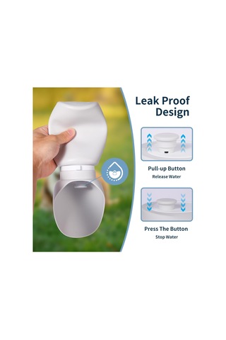 Taşınabilir Köpek Su Bardağı Katlanabilir Seyahat Su Şişesi Yürüyüş İçin B Çok Renkli