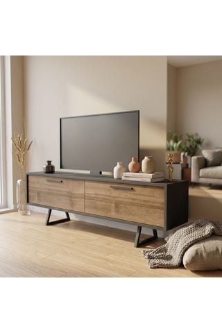 Lagomood Nova Tv Ünitesi Antrasit Ceviz