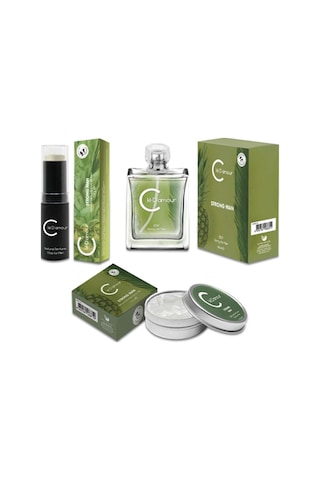 Cle D'Amour Strong Man Men Vegan EDP Erkek Parfüm Fougère Aromatik 3 x 100 ML