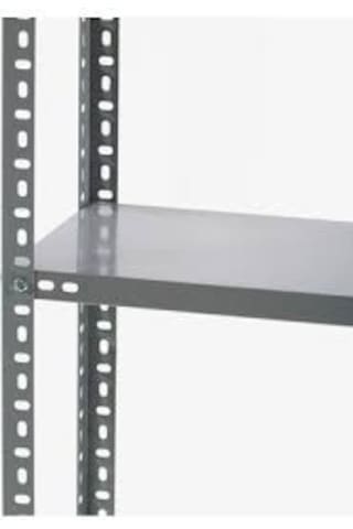 Raf Burada 4 Katlı Galvaniz Çelik Raf - Depo, Arşiv, Kiler, Dosya, Market Rafı-31x75 cm-200 cm-0.70 mm