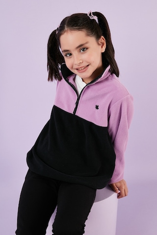 Lela Unisex Çocuk Polar 5905004 Lila-siyah Lila-siyah