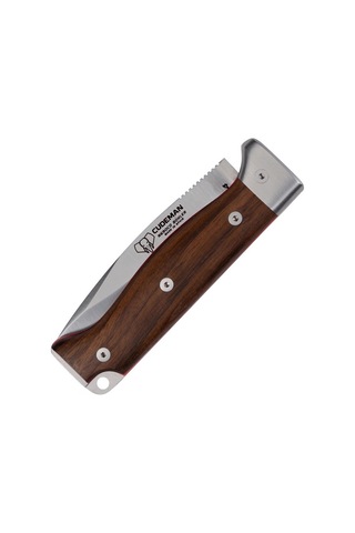 Cudeman 384-gf Mt-4 Satin Walnut Ceviz Ağacı Saplı Deri Kılıflı Kamp Çakı Kahverengi