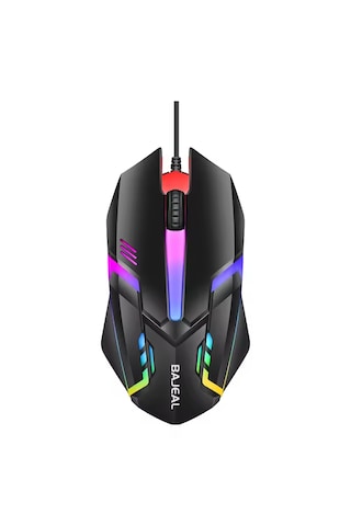 Bajeal D3 Led Mouse 1000 Dpı Usb Kablolu Optik Gaming Pc Bilgisayar, Ofis Oyun Faresi D302