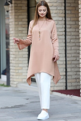 Esilanur Armin Tesettür Tunik Camel Camel