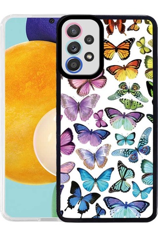 Zore Galaxy Uyumlu A72 Kılıf Msra M-fit Desenli Kapak - Flower No4 Flower No4
