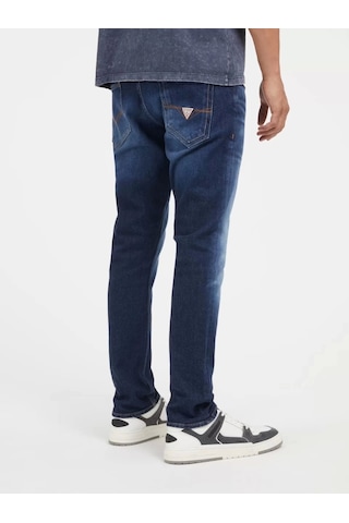 Guess Erkek Denim Skinny Fit Jeans Lacivert